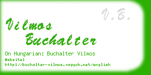 vilmos buchalter business card